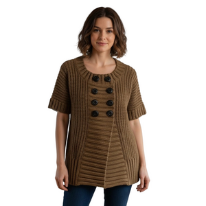 Soft Surroundings Wool Blend Tunic Top Sz Large Chunky Sweater